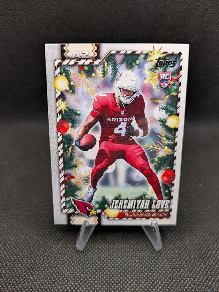Jeremiyah Love 2026 Topps Holiday Football Rookie (RC) #159 - Arizona Cardinals