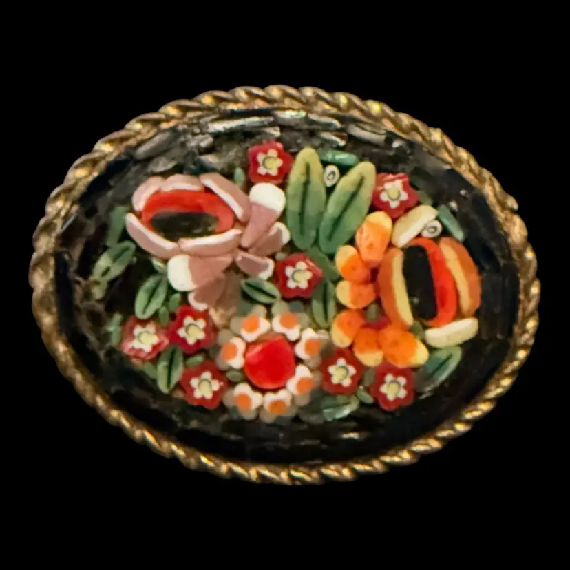 Micro Mosaic Floral 1.15”