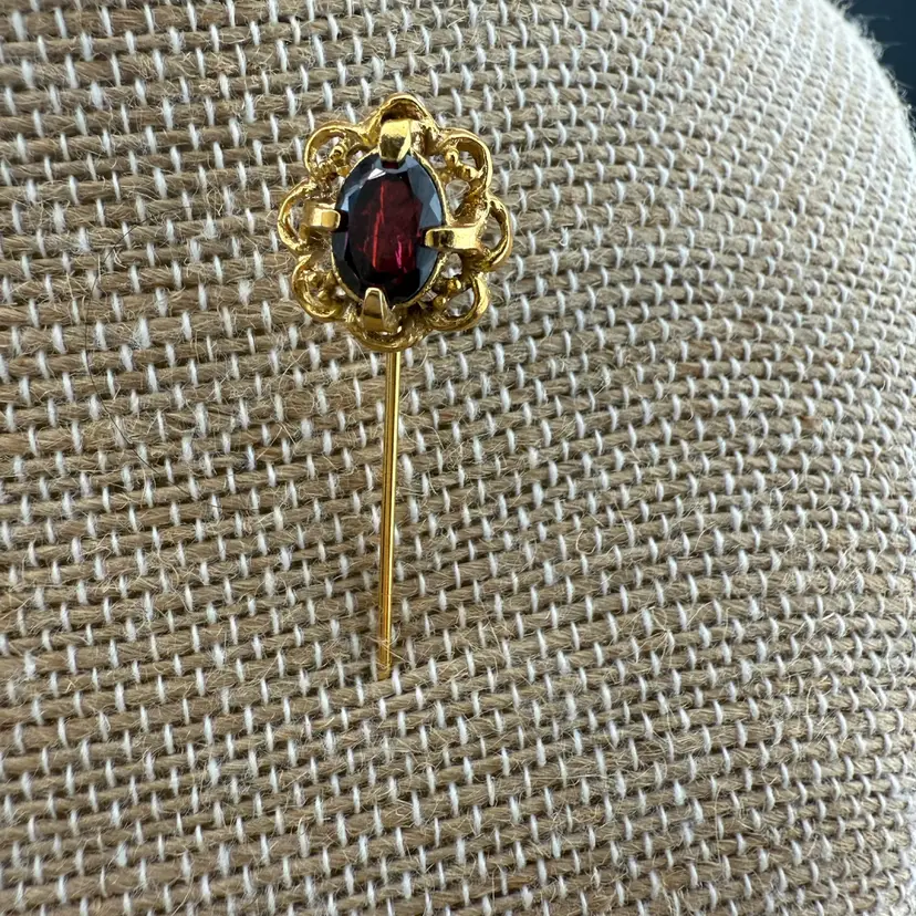Genuine Garnet Stick Pin
