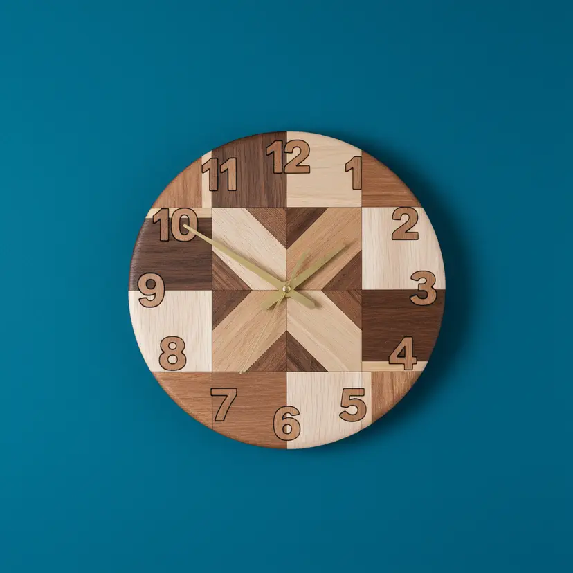 Handcrafted Wooden Clock - Buy Now with Offers