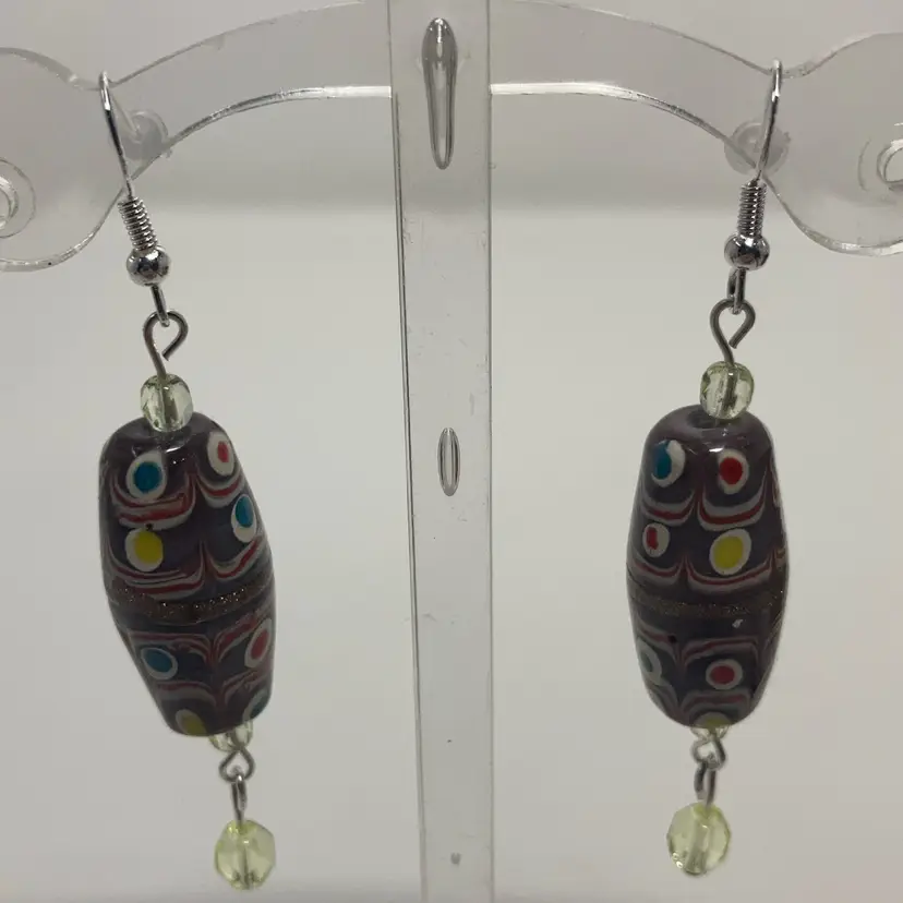 2 3/4” Drop Fishhook Earrings! 925 Sterling Silver Hooks! Acid Tested! UV Reactive! 😎