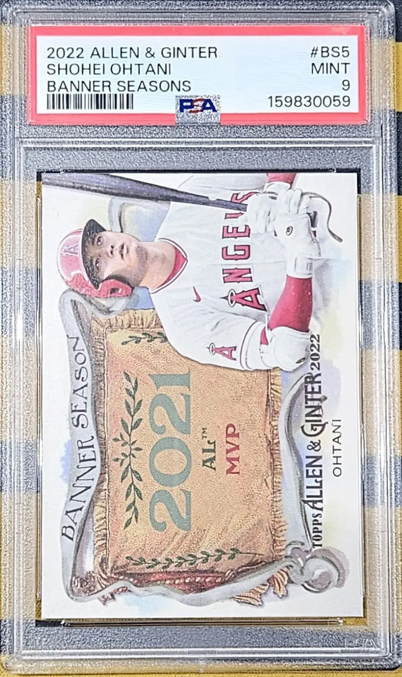 2022 Allen & Ginter Banner Seasons Shohei Ohtani PSA 9