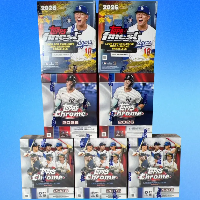 2026 Topps Chrome/Finest/Logofractor Baseball 7 Box Mixer Live Team Rip #1 MBB2031 (stacked shipping)