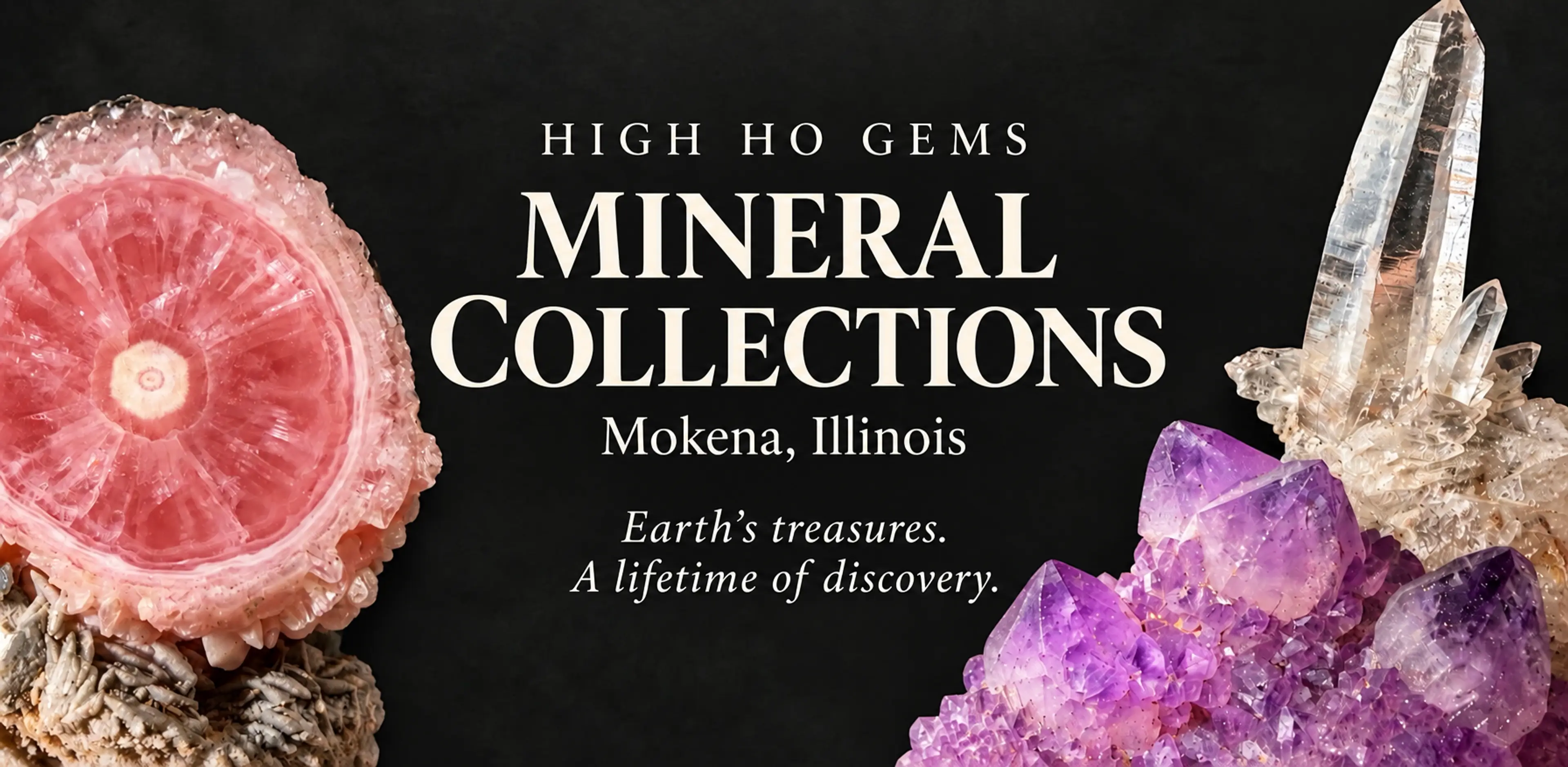 A collection of remarkable mineral specimens from High Ho Gems