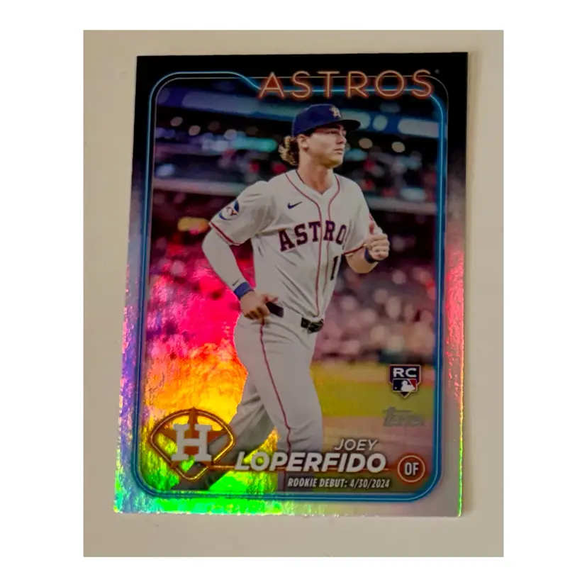 Joey Loperfido RC Rainbow Foil Houston Astros