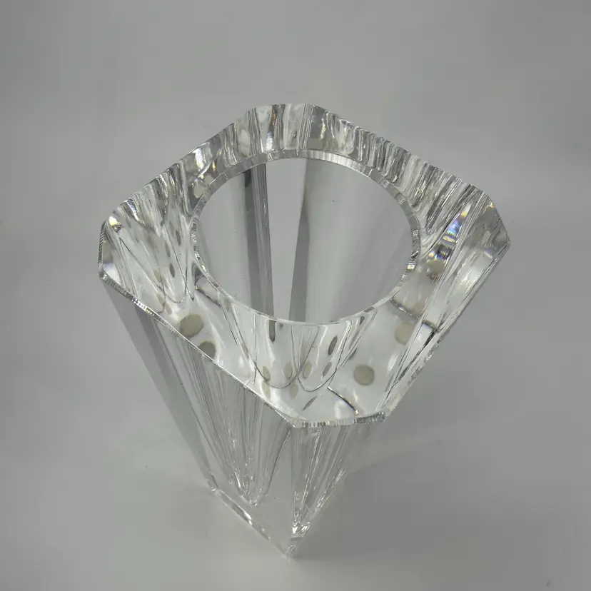 Vintage 1990s "Odyssey" Crystal Vase by Lars Hellsten for Orrefors
