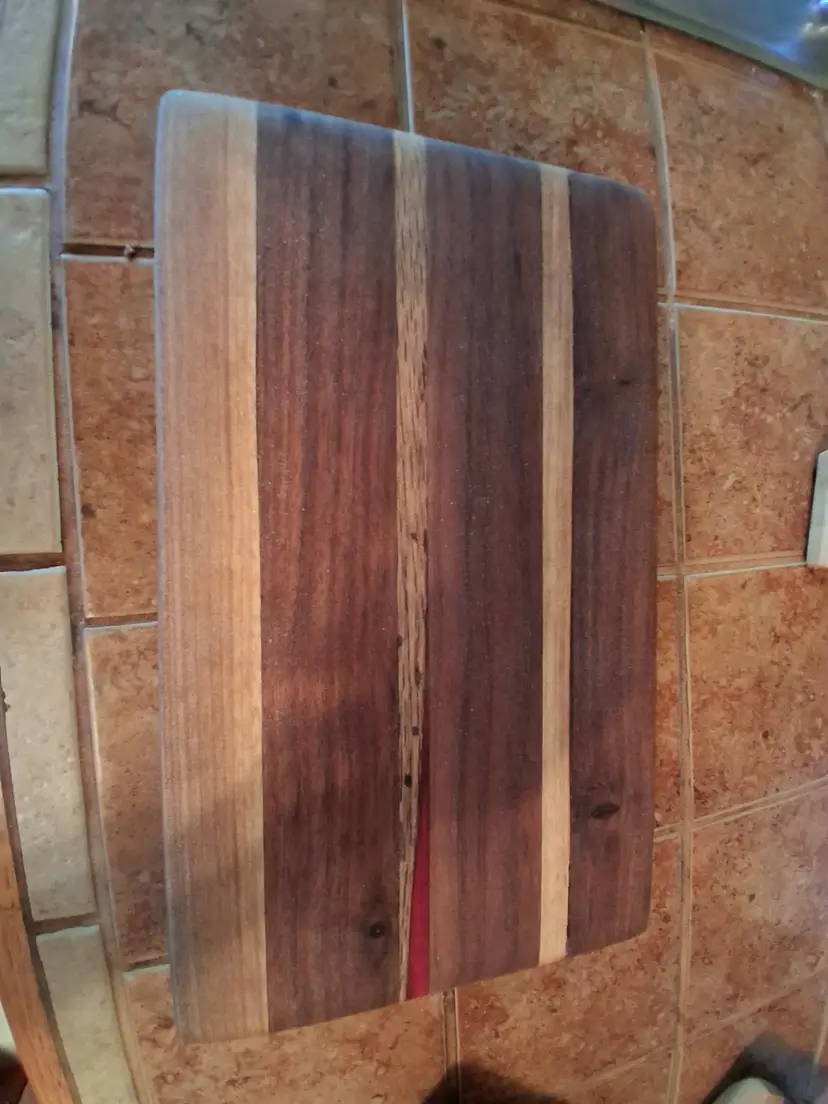 Handcrafted Walnut and Maple Cutting Board