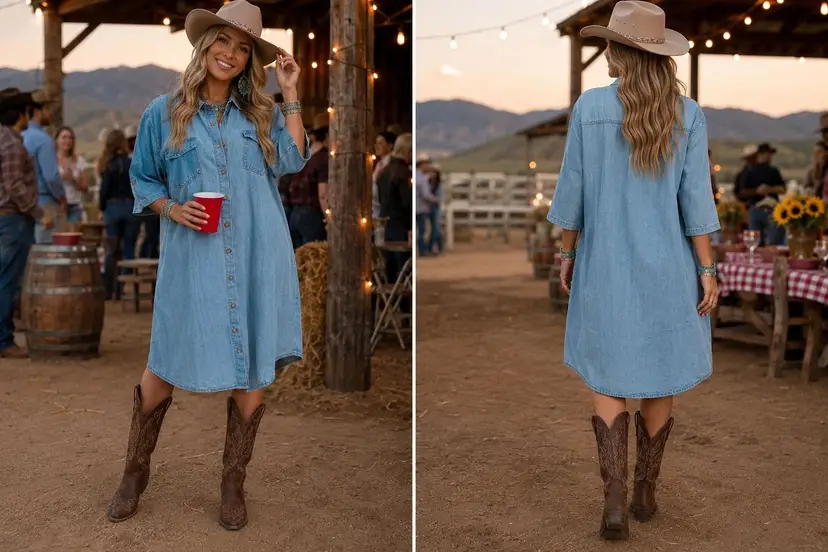 LADIES DENIM DRESS  NEW WITH TAGS