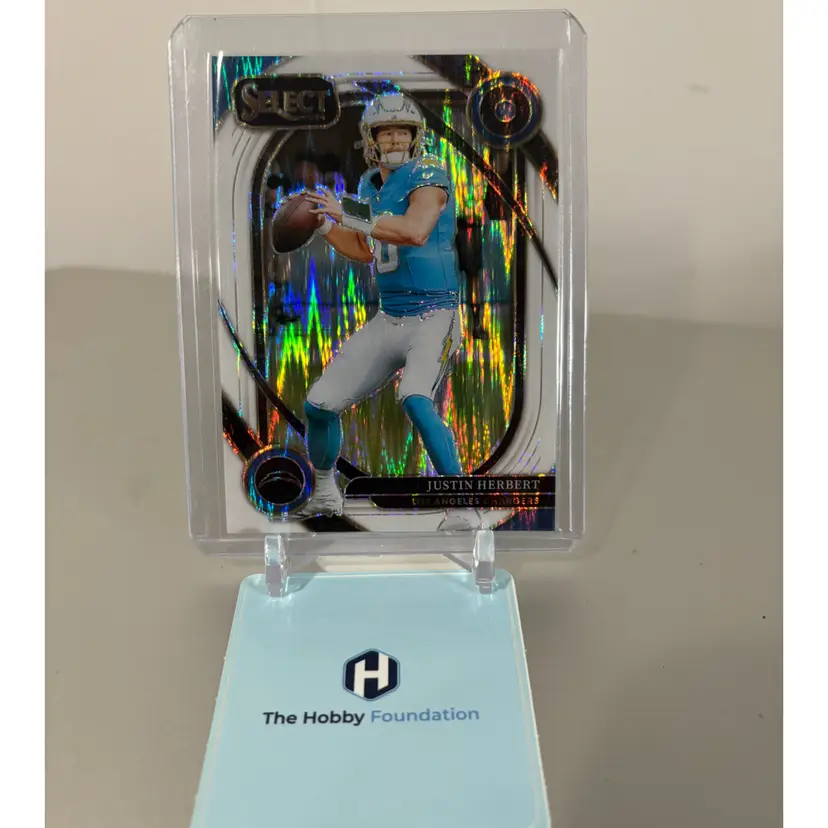Justin Herbert - 2024 Select Club Level White Shock /199 - Los Angeles Chargers