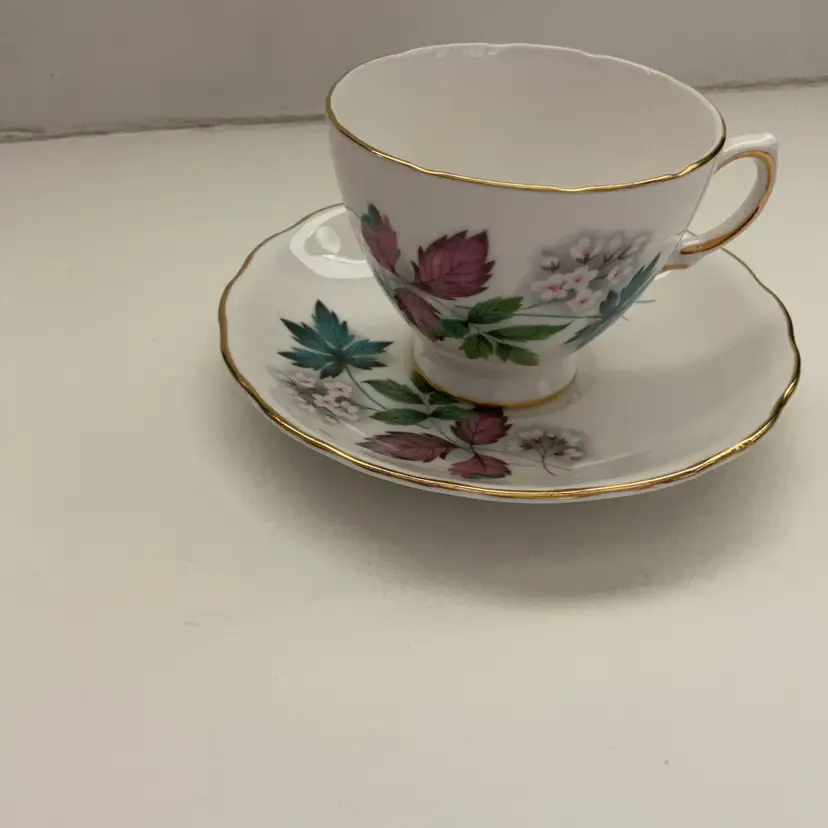 Royal Vale Fall Leaves Pattern Teacup