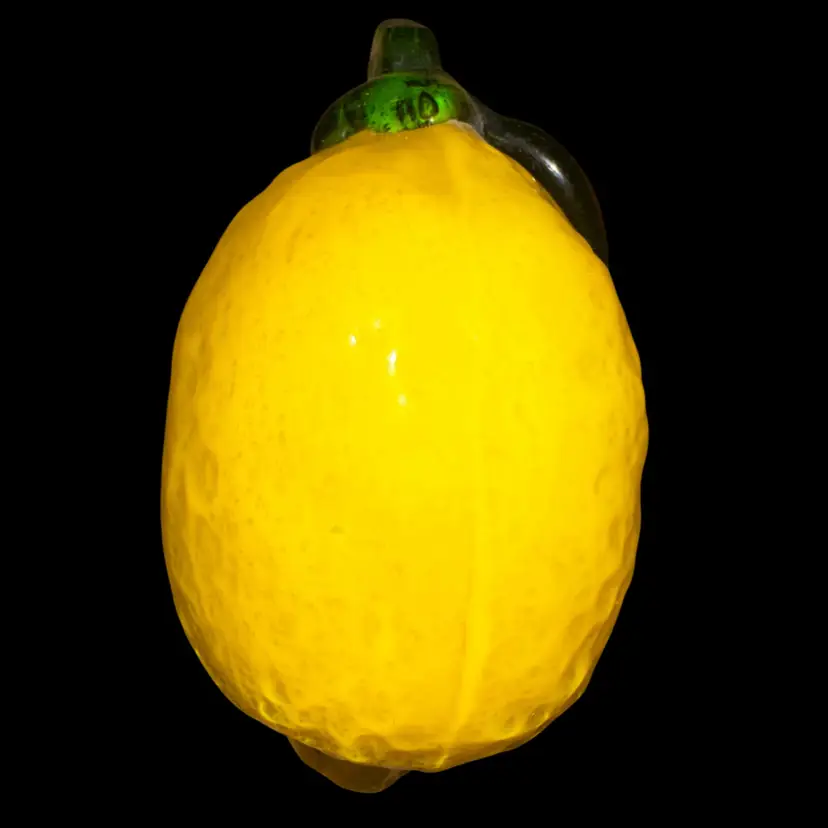 Glass Lemon 5” Long X 3”
