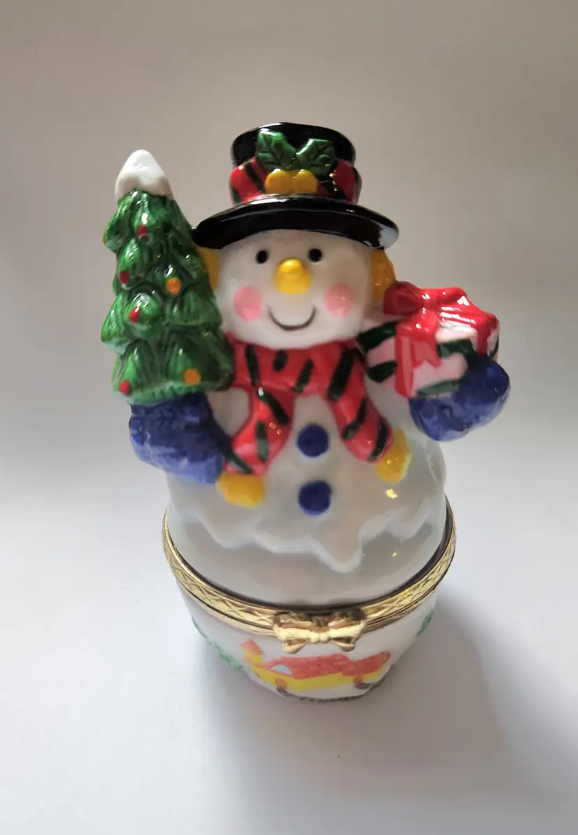 Snowman Trinket Box