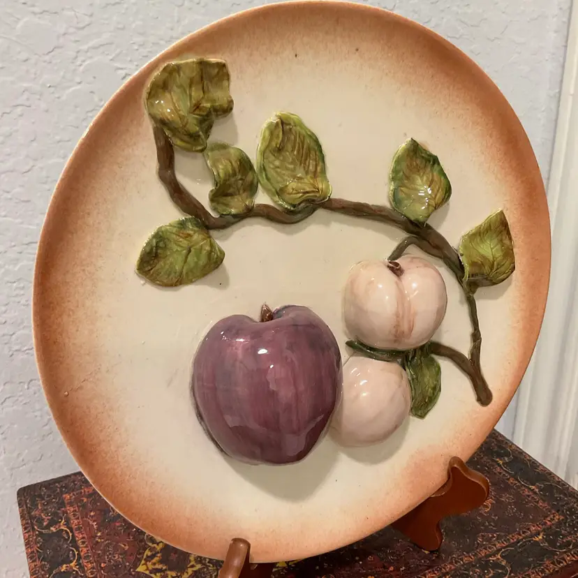 🍁 Ceramic 3D Apple Platter