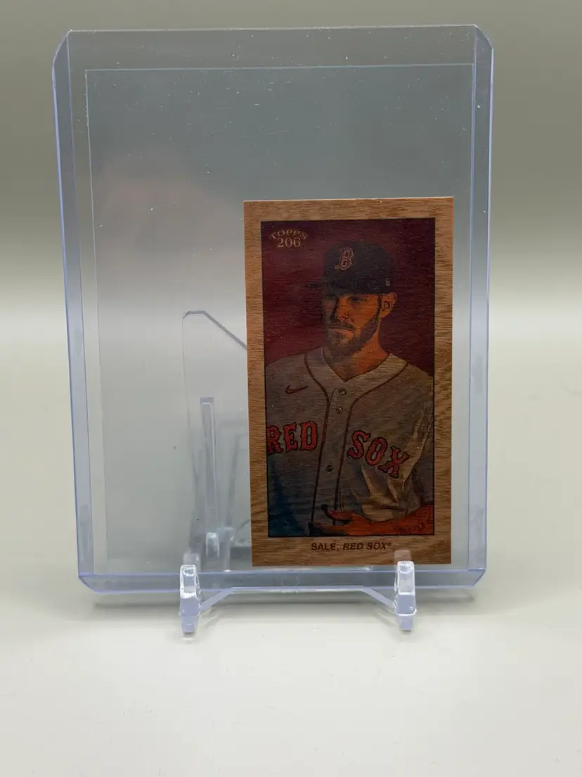 Chris Sale 2022 Topps 206 Wood Paper Stock SSP Boston Red Sox