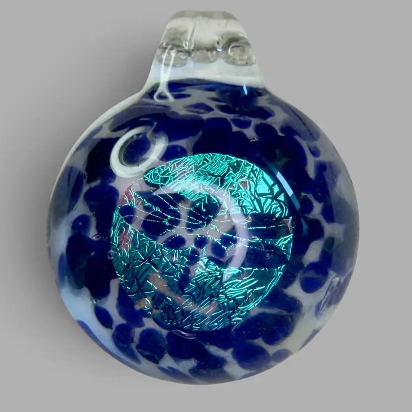 Blown Glass Pendant Triangle 1” x 1”