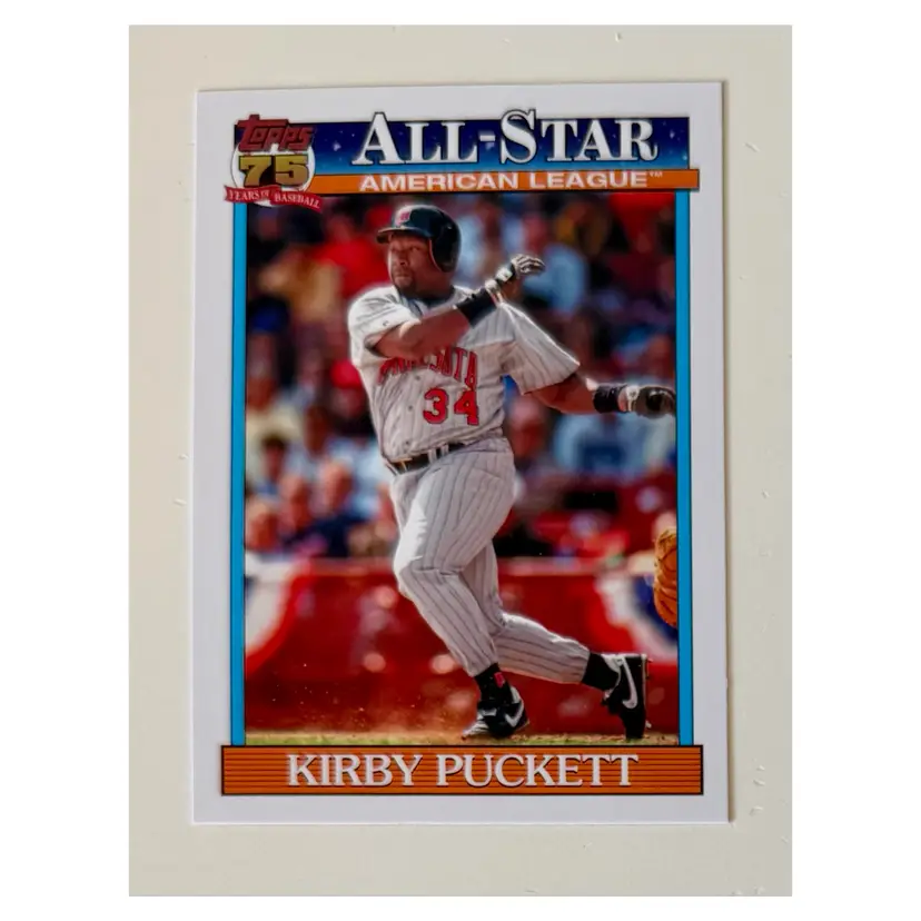 Kirby Puckett 1991 Topps All Star Minnesota Twins