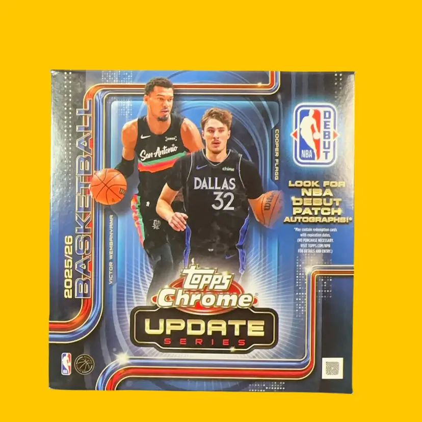 2025-26 Topps Chrome Update NBA Mega Pack Ripped Live