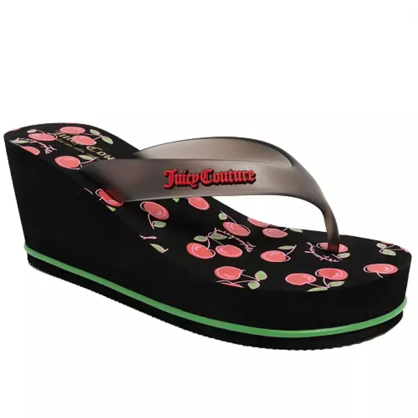 Juicy Couture Cherry Wedge Sandals