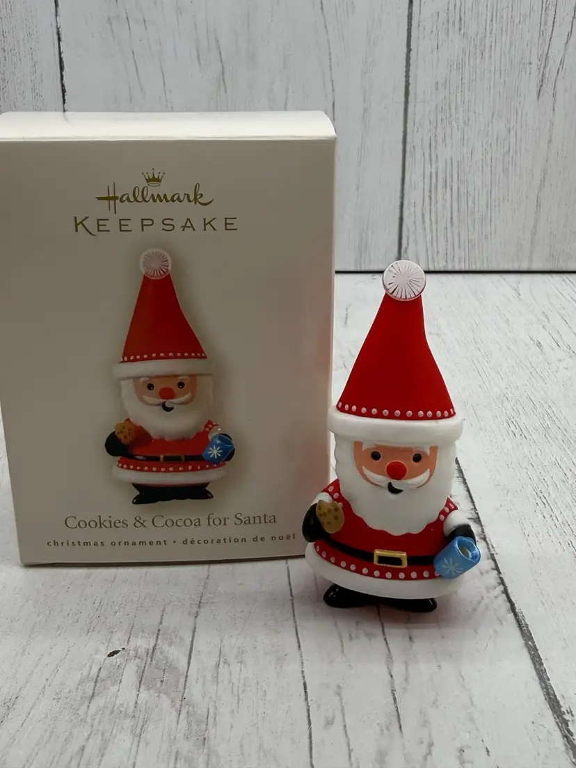 Hallmark Keepsake Cookies and Cocoa for Santa Christmas Ornament in Box 2008