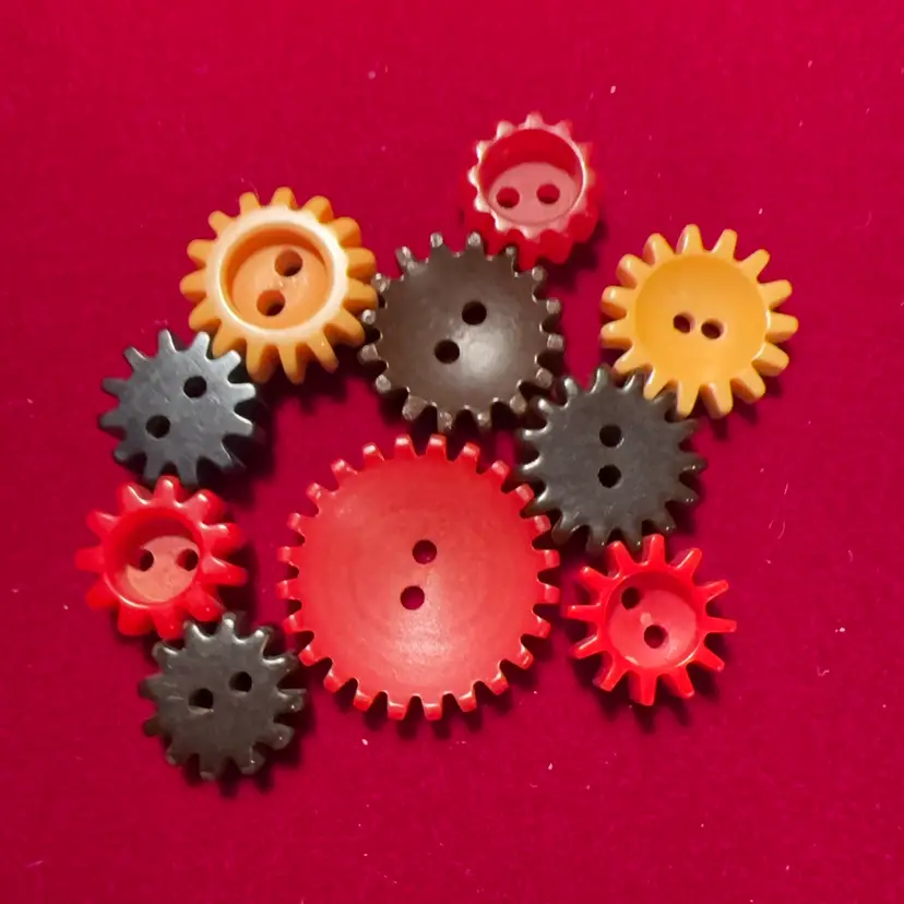 $4 Bakelite Gears Button Pick - Winner’s Choice