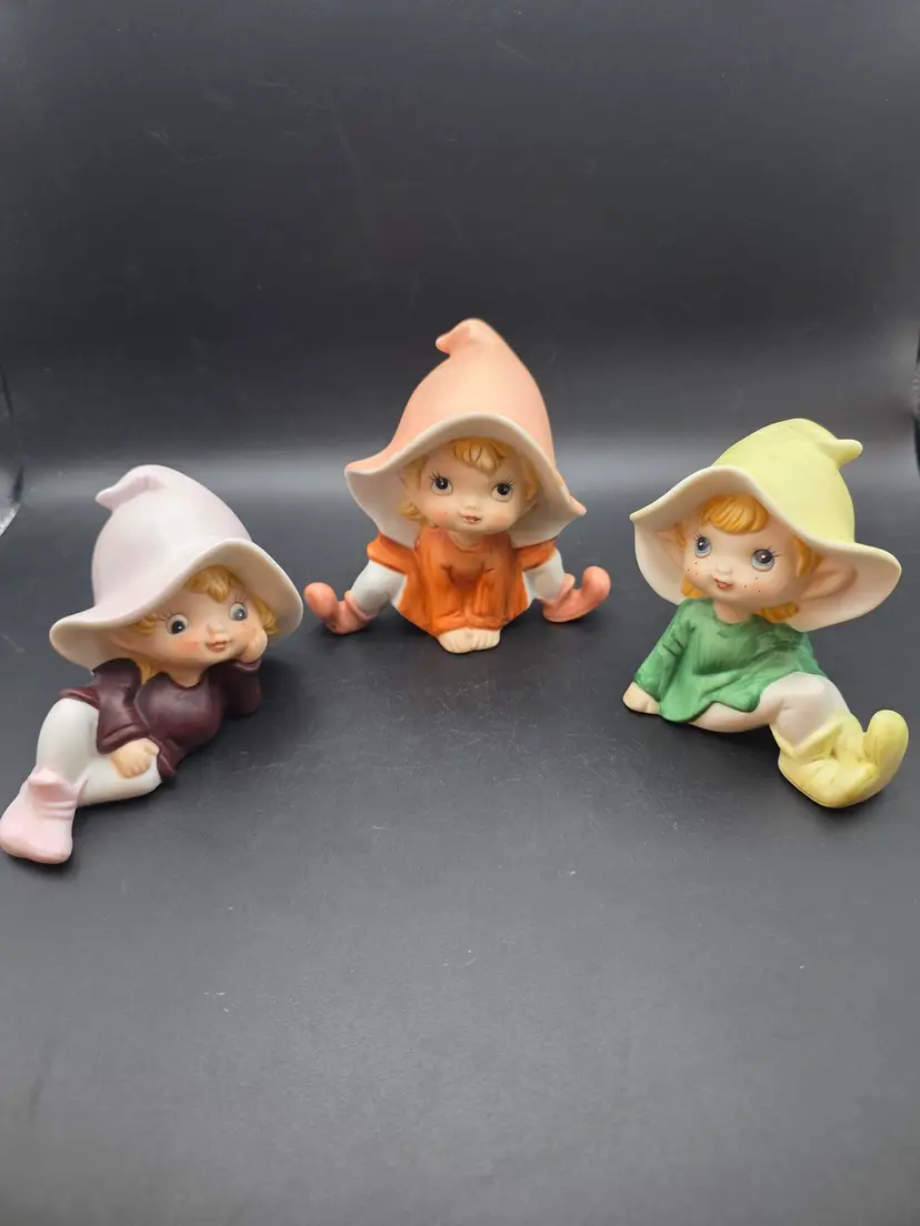 Homco garden fairies