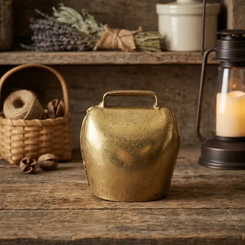 68. Alpine Brass Cowbell