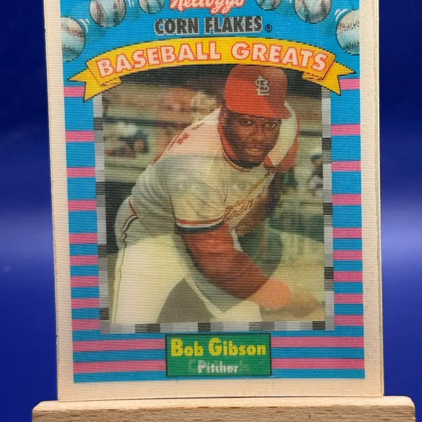 1991 Sportflics Kellogg's Corn Flakes Baseball Greats - Bob Gibson #5 B66
