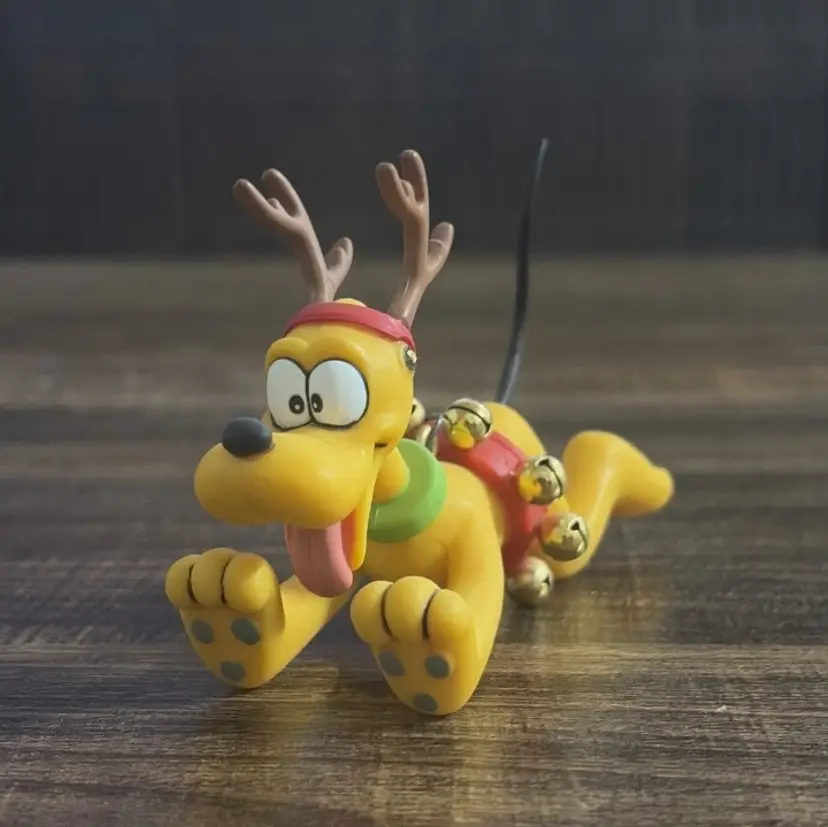 Disney Grolier Christmas Magic Pluto Reindeer Ornament