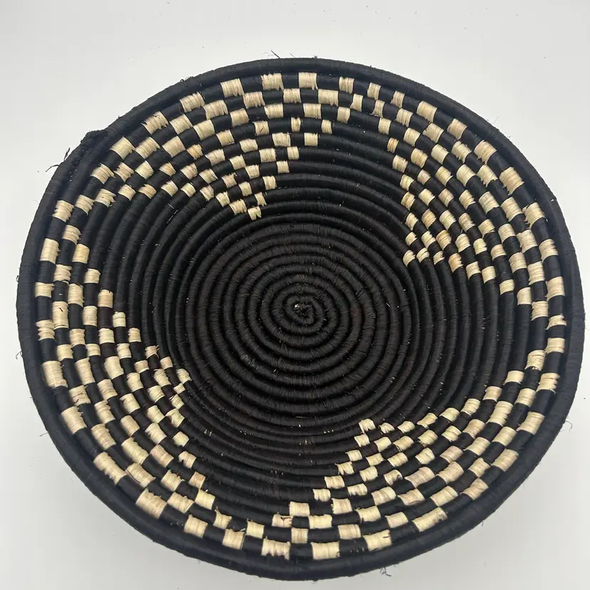 Hand Woven Sisal Basket Made In Tanzania And Brought Back For Me.