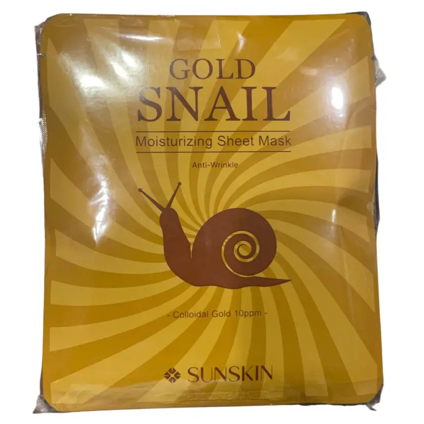 Korean Beauty Gold Snail Anti Wrinkle Moisturizing Sheet Mask (10 pcs)