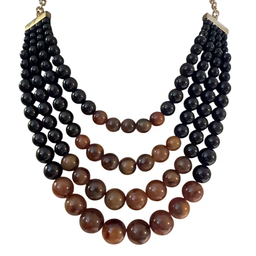 Vintage Liz Claiborne Four Strand Necklace