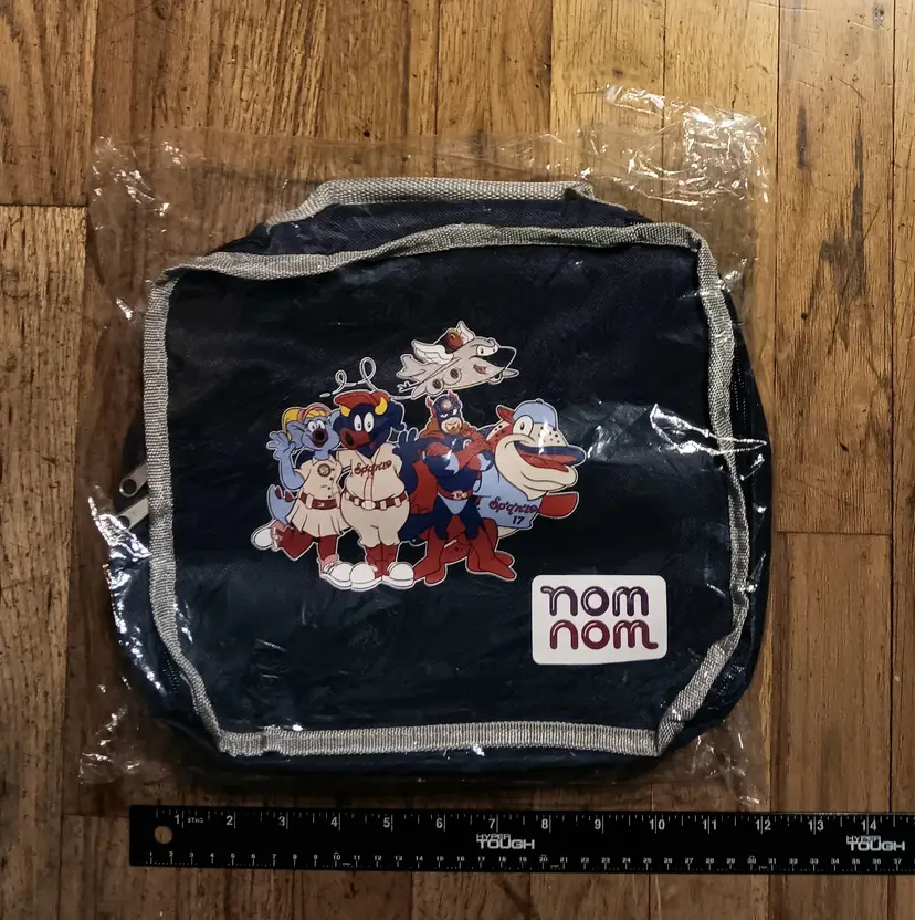 Spokane Indians Mascot Lunch Box Mini Bag milb Ribby Trout Otto Recycleman