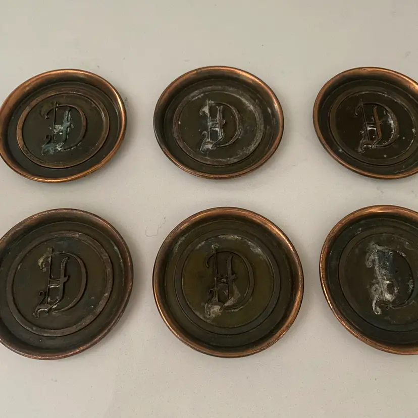 Copper “D” Coasters