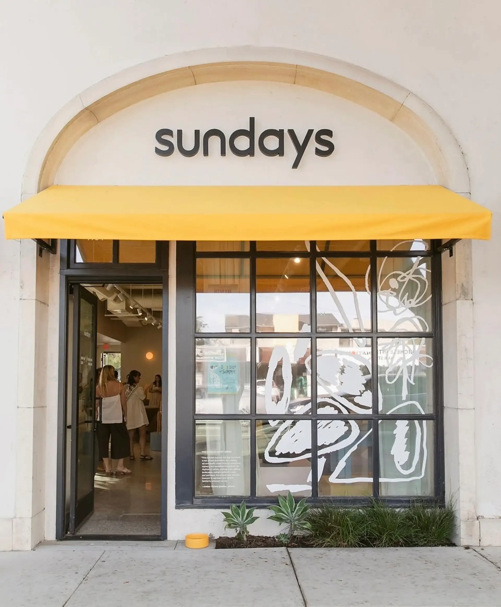 Sundays Furniture - Storefront with yellow awning