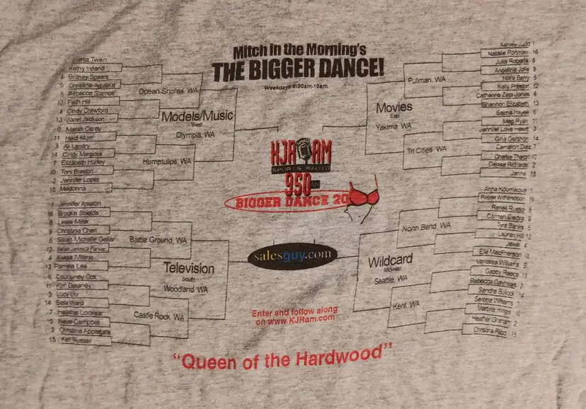 Vintage KJR 950 Sports Radio Super Model Final Four T-Shirt March Madness Dance
