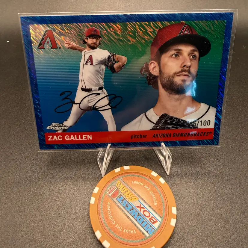 Zac Gallen #/100 2025 Topps Chrome Platinum Arizona Diamondbacks