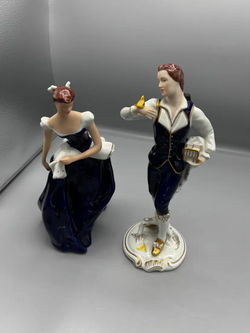 Pair of Royal Dux figures