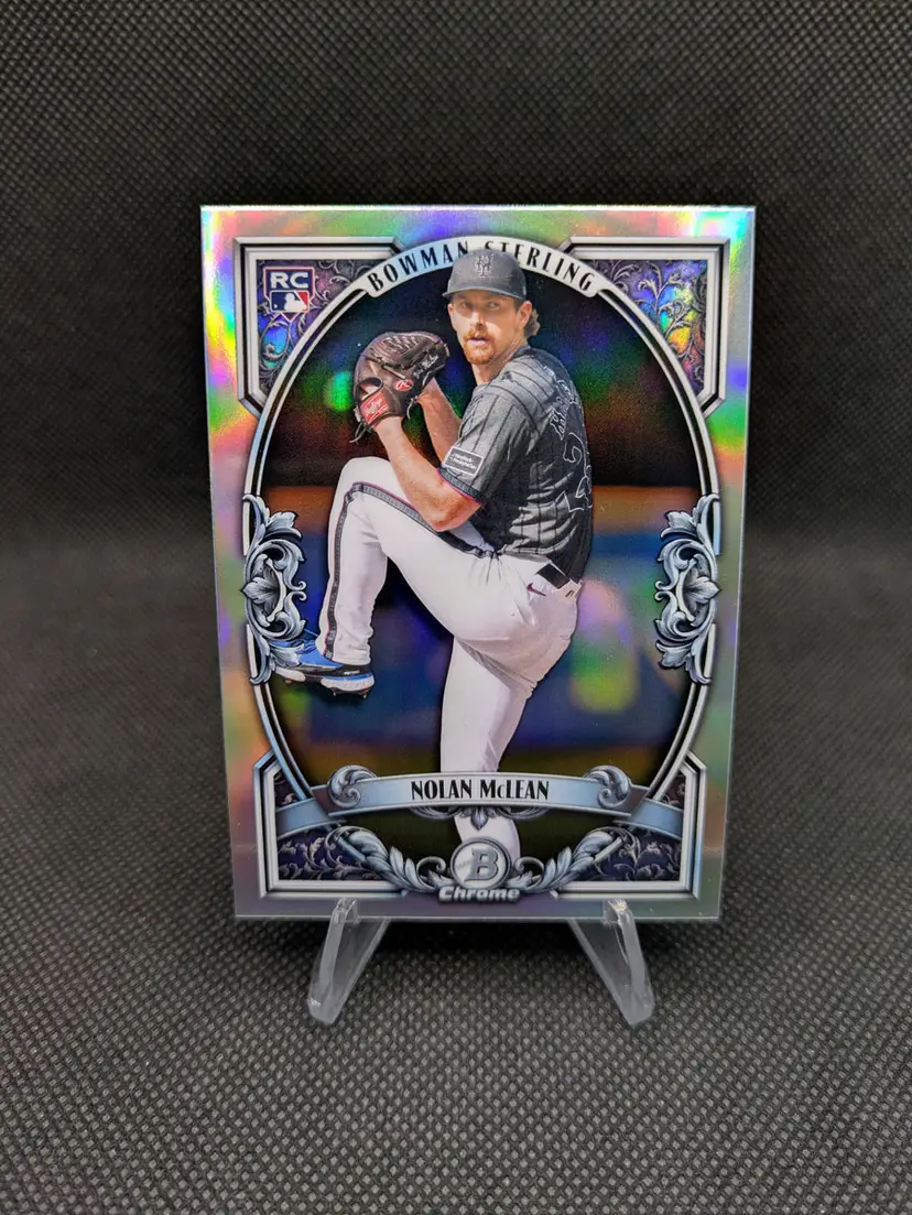 Nolan McLean 2026 Bowman Sterling Refractor Rookie Card RC #BST-8 New York Mets