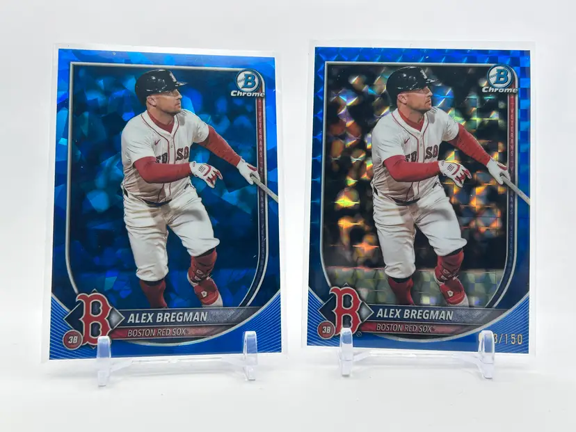BC23 Alex Bregman Lot - Bowman Sapphire & Bowman Geometric /150 - Boston Red Sox