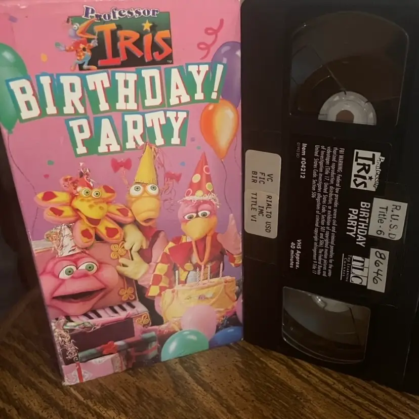 Professor Iris Birthday Party VHS