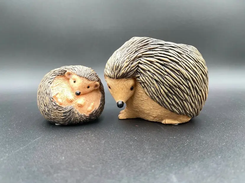 PartyLite Hedgehog, Mother and Baby Tea Light/Votive Candle Holder