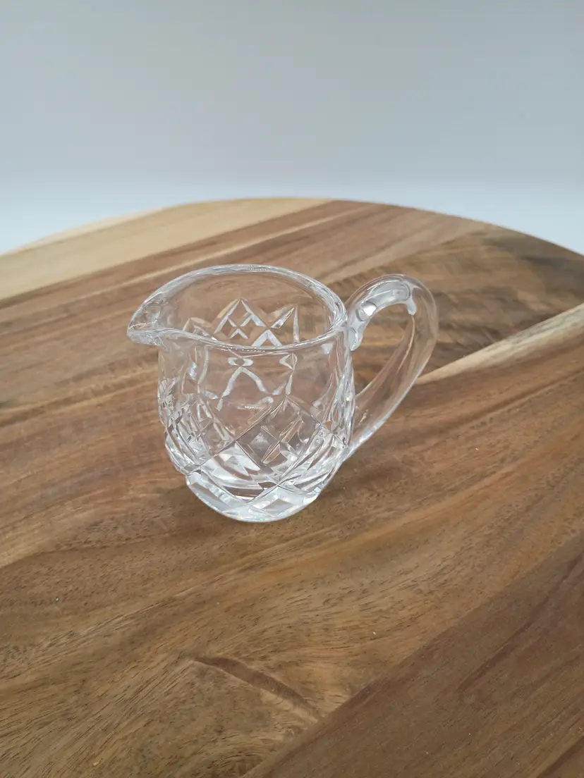 Waterford Lead Crystal “Kerry”  Mini Creamer . Discontinued Pattern.