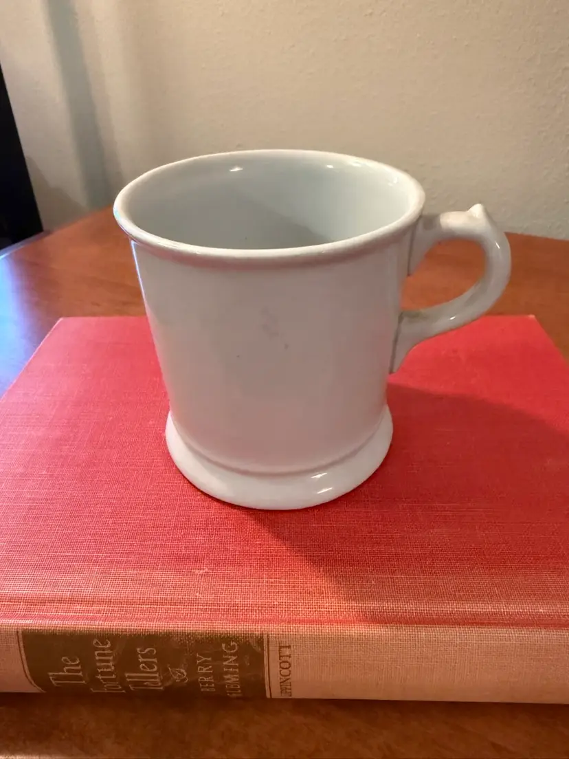 ☀️3-1/4” H x 3-1/4 W Antique Light Blue Shaving Mug