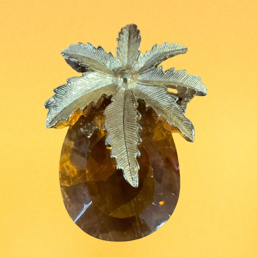 Sarah Coventry Glass Pineapple Brooch/Pendant
