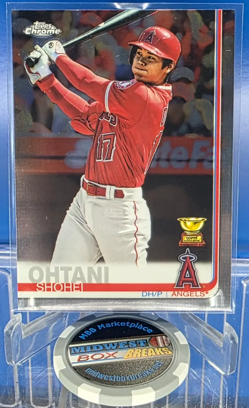 Shohei Ohtani 2019 Topps Chrome #1 All-Star Rookie Gold Cup RC ROY Los Angeles Dodgers