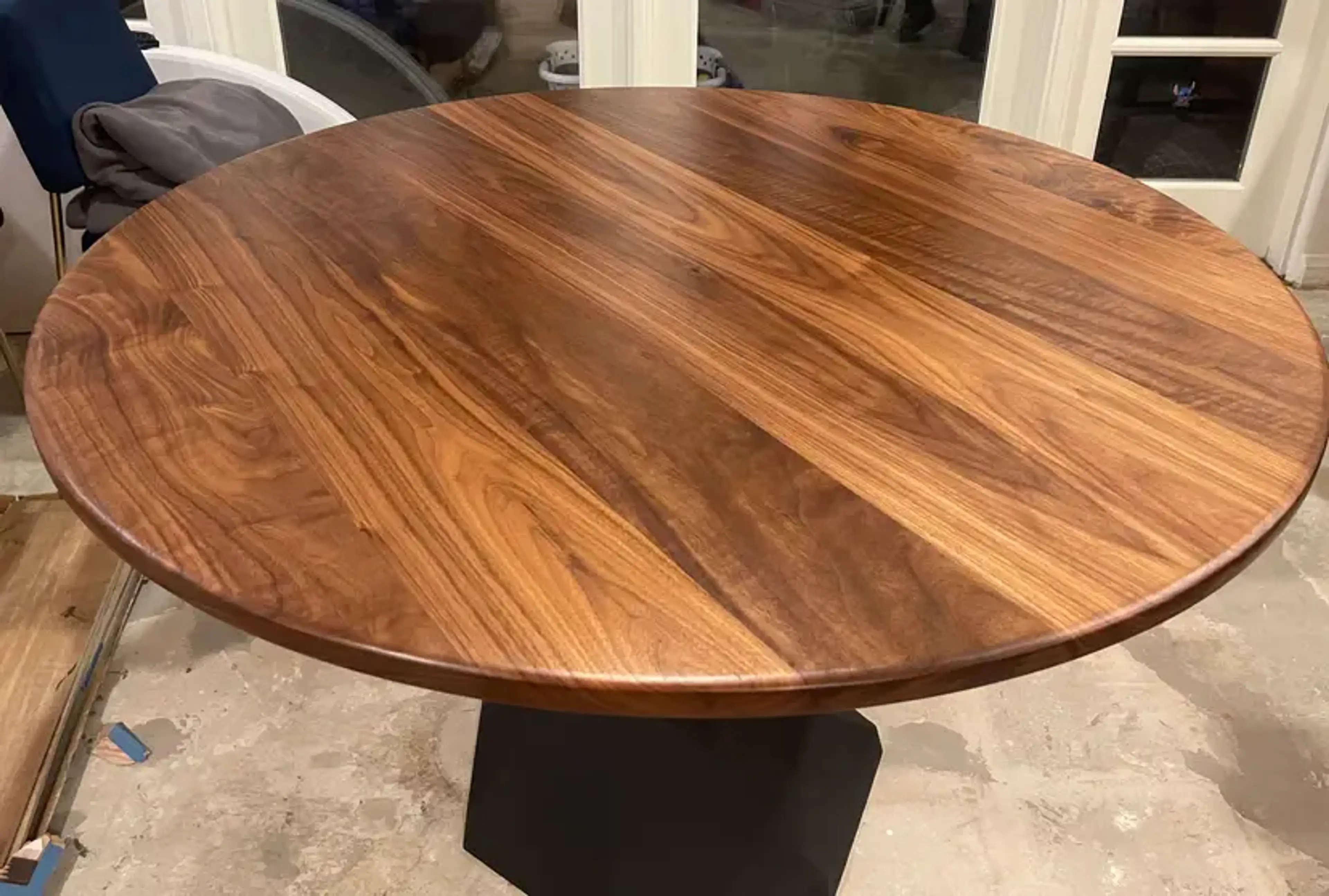 Black Walnut Pedestal Table