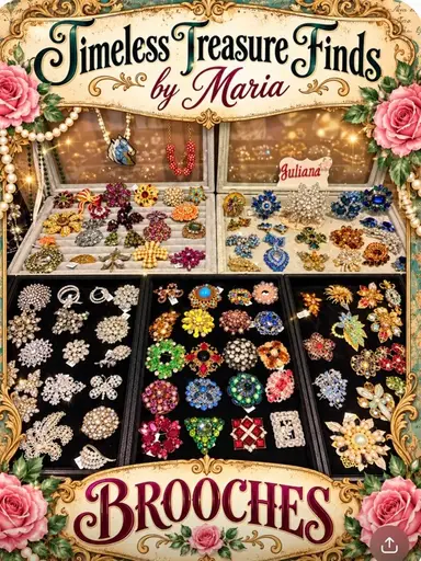 Come See Vintage Brooches And Jewelry!!