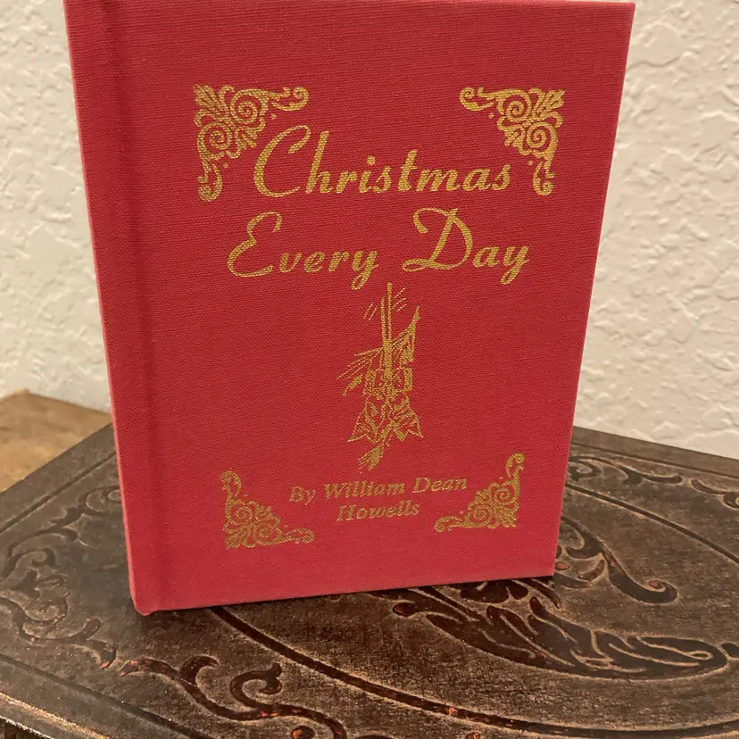 🎄Red Hardcover “Christmas Every Day” Book