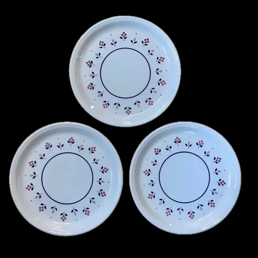 Vintage Barratts Of Staffordshire Floral Bread Plate Set Dainty Flowers Cottage