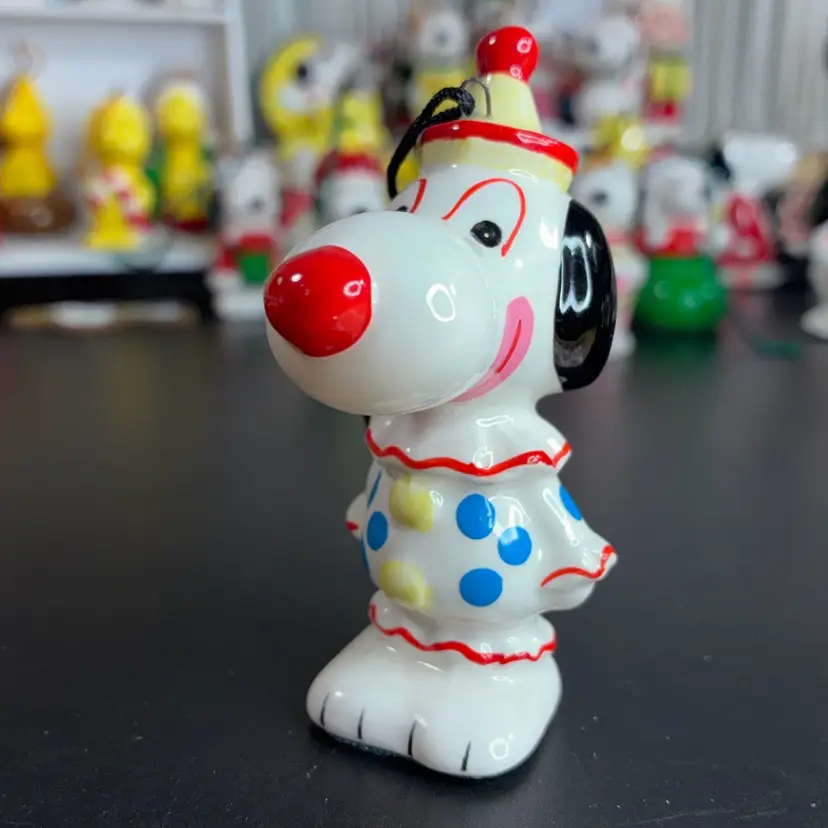 #10 - Vintage Japan Peanuts Ornament Snoopy The Clown